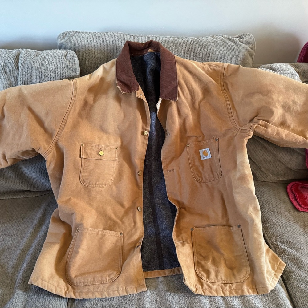 Vintage 80’s Carhartt Tan Work Jacket